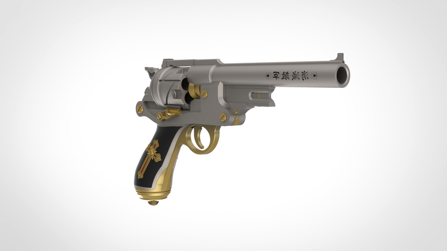 Revolver from the movie Van Helsing 2004 3D print model 3D Print 404692