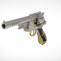 Small Revolver from the movie Van Helsing 2004 3D print model 3D Printing 404694