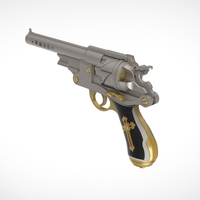 Revolver from the movie Van Helsing 2004 3D print model - Thumbnail 12