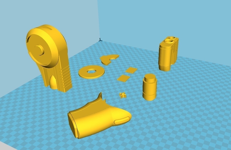 Grapnel gun from the Game Batman Arkham City 3D print model 3D Print 404728