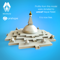 Small Boudhanath Stupa 3D Printing 40474