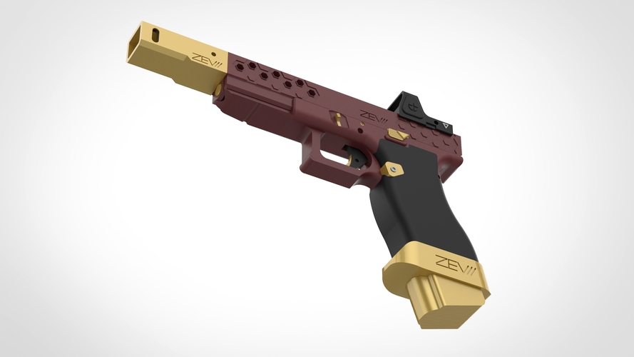 Deadshot gun from the movie Suicide Squad 3D print model 3D Print 404796