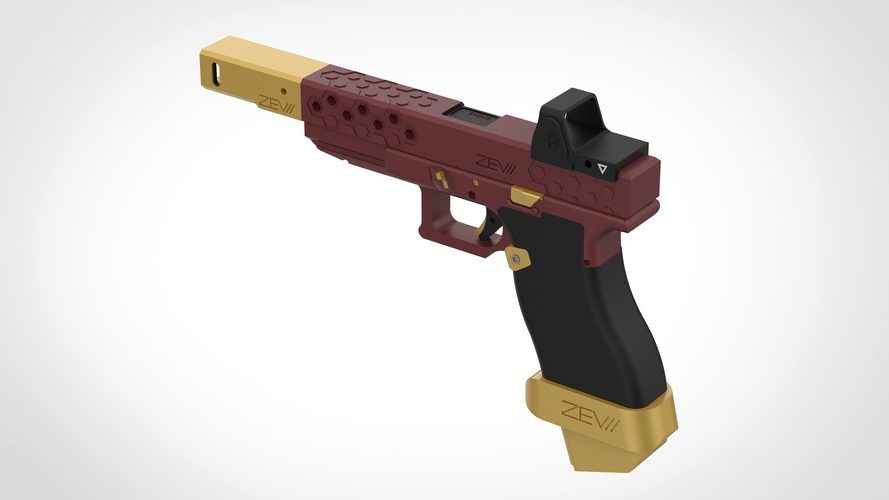 Deadshot gun from the movie Suicide Squad 3D print model 3D Print 404799