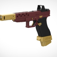 Deadshot gun from the movie Suicide Squad 3D print model - Thumbnail 7