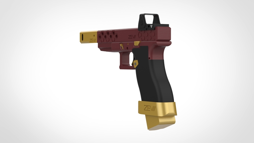 Deadshot gun from the movie Suicide Squad 3D print model 3D Print 404801