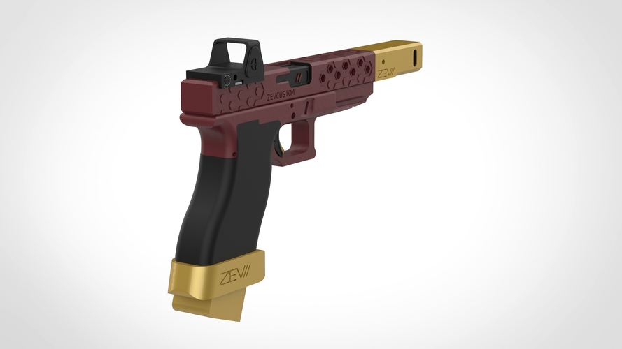 Deadshot gun from the movie Suicide Squad 3D print model 3D Print 404802