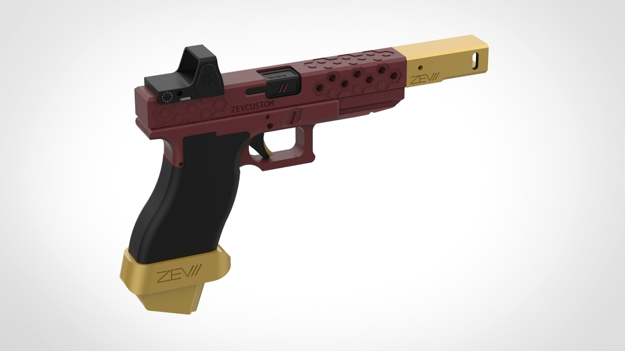 Deadshot gun from the movie Suicide Squad 3D print model 3D Print 404803