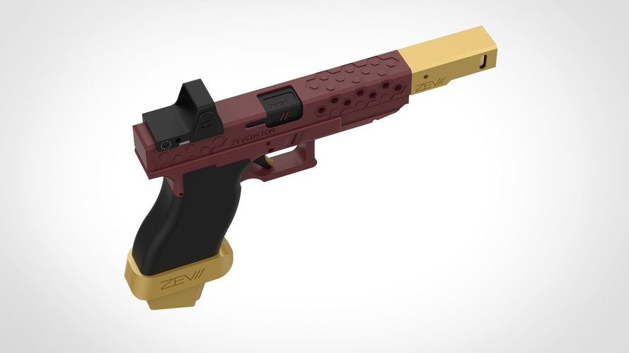 Deadshot gun from the movie Suicide Squad 3D print model 3D Print 404804