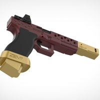 Deadshot gun from the movie Suicide Squad 3D print model - Thumbnail 12
