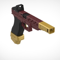 Deadshot gun from the movie Suicide Squad 3D print model - Thumbnail 13