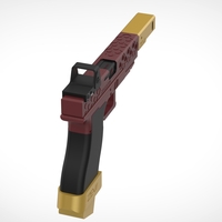 Deadshot gun from the movie Suicide Squad 3D print model - Thumbnail 18