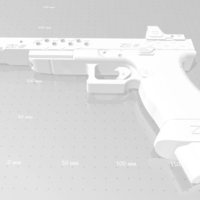 Deadshot gun from the movie Suicide Squad 3D print model - Thumbnail 20