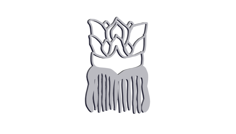 Lotus Flower Blossom Hair Comb