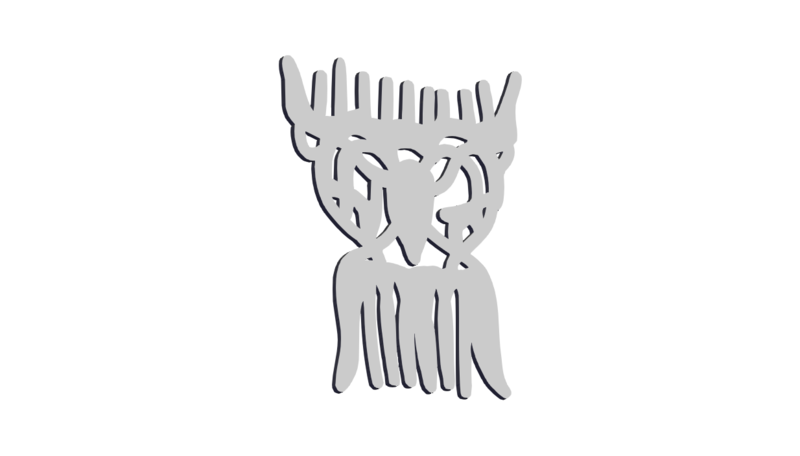 Deer Antler Hair Comb