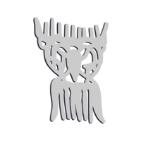 Small Deer Antler Hair Comb 3D Printing 404879