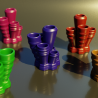 Abstract Pen Holder Desk Tidy 3D Print model - Thumbnail 3