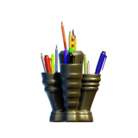Abstract Pen Holder Desk Tidy 3D Print model - Thumbnail 6