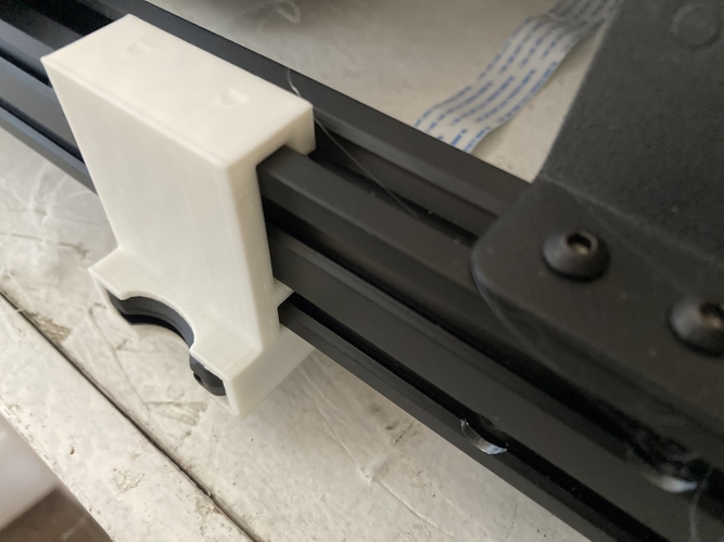 SD Card Reader Bracket for V-Slot 2020 linear rail design 3D Print 405286