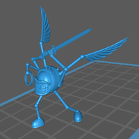 Small Modron - Monodrone - Geometric Warrior 3D Printing 405496