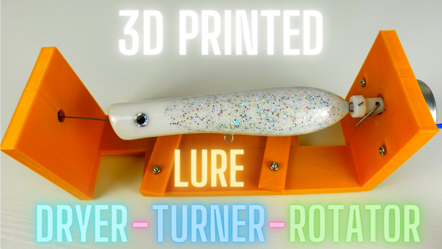 3d printed lure turner lure dryer lure rotator