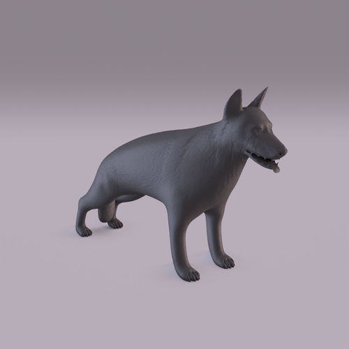 German Shepherd 3D Print 405990