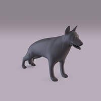 Small German Shepherd 3D Printing 405990