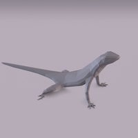 Lizard low poly - Thumbnail 3