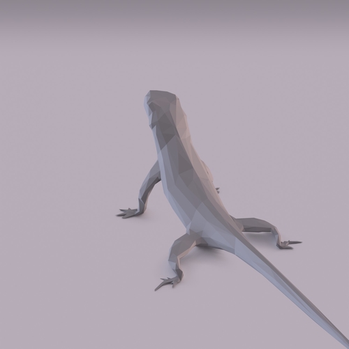 Lizard low poly 3D Print 406008