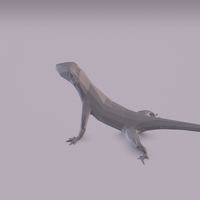 Lizard low poly - Thumbnail 8
