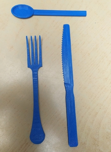 Set of Cutlery / Set de couvert 3D Print 406157