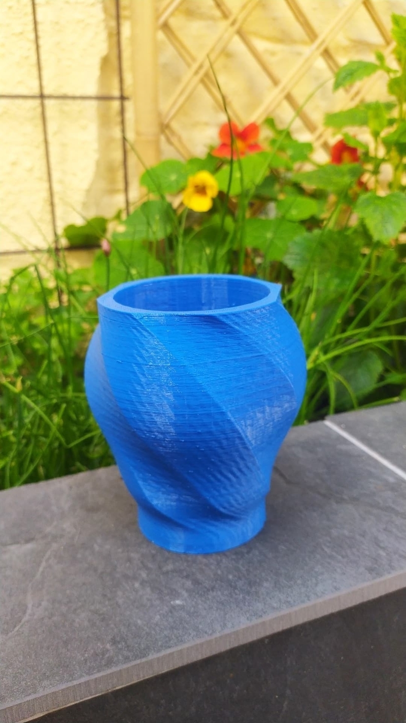 Flower Pot twisted octogone / Pot de fleur octogone tordu