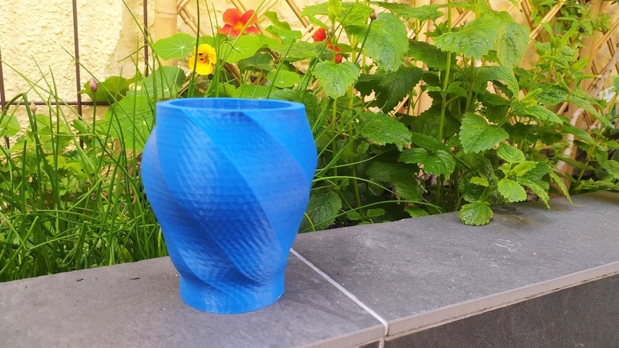 Flower Pot twisted octogone / Pot de fleur octogone tordu 3D Print 406165