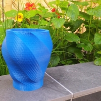 Flower Pot twisted octogone / Pot de fleur octogone tordu - Thumbnail 3