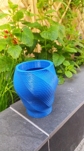 Flower Pot twisted octogone / Pot de fleur octogone tordu 3D Print 406166