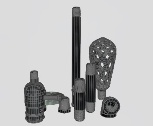 pipe lamp 3D Print 406178