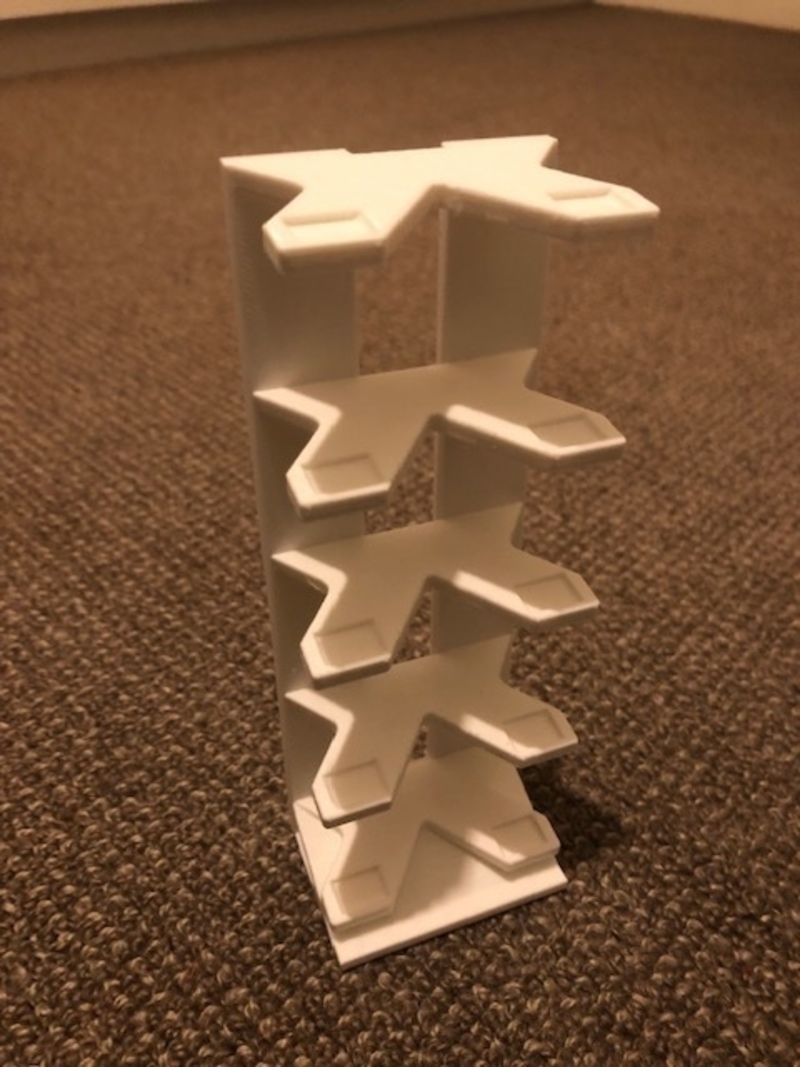 5 car HotWheels stand/rack