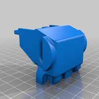 Small Modded wind barrier V.3 for UP Mini extruder  3D Printing 40620