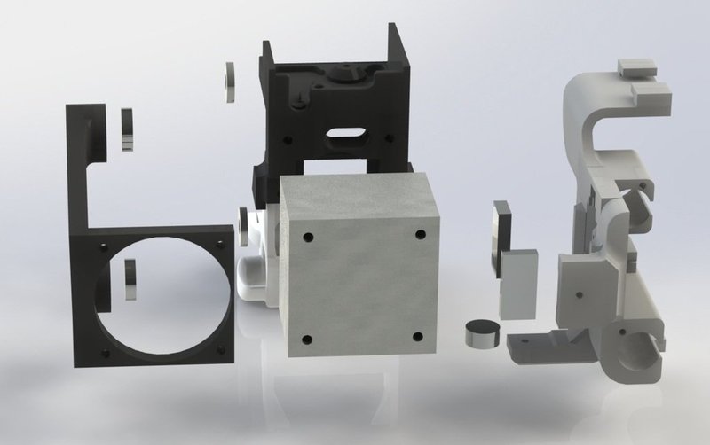 Fan mount for the UP MIni extruder stepper