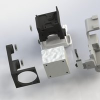 Fan mount for the UP MIni extruder stepper - Thumbnail 3