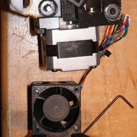 Fan mount for the UP MIni extruder stepper - Thumbnail 5