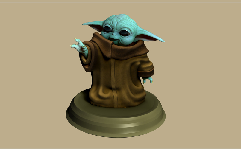 STL file Baby Yoda Grogu Grinder Star Wars 👶・3D printing model