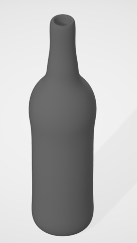 Pre-Hollowed Beer Bottle 1 Plain 3D Print 406380