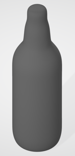 Non-Hollowed Beer Bottle 2 Plain 3D Print 406384