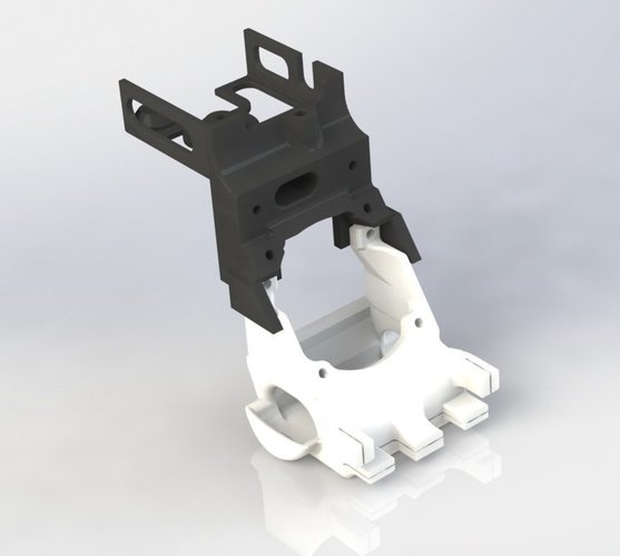 UP Mini Extruder stepper platform and wind barrier modded for be 3D Print 40641