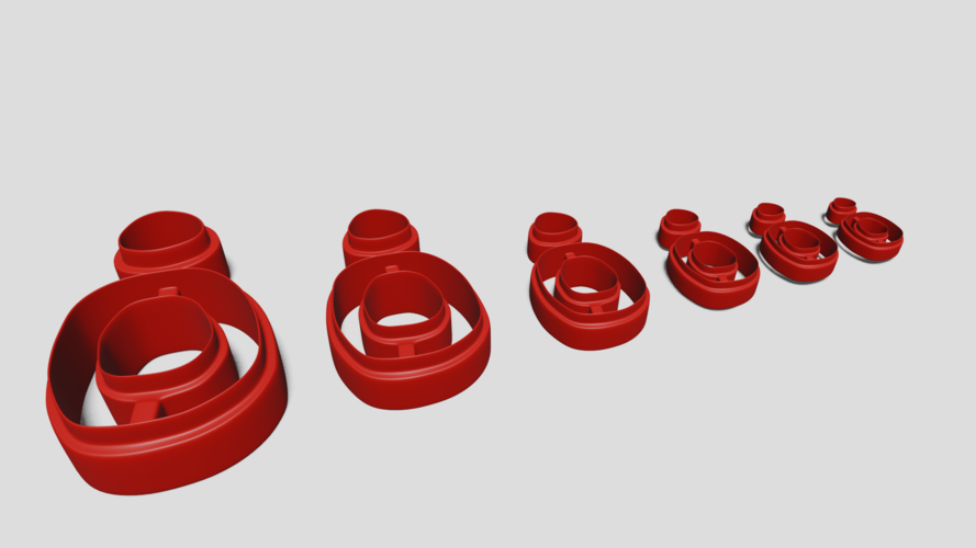 3D Printed Cortador de arcilla polimerica- pendientes by cristinauy
