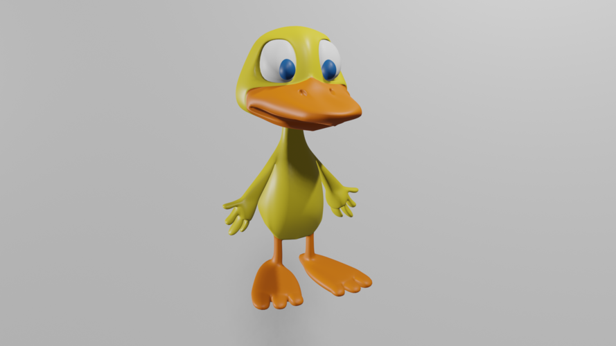 pato cartoon 3D Print 406477