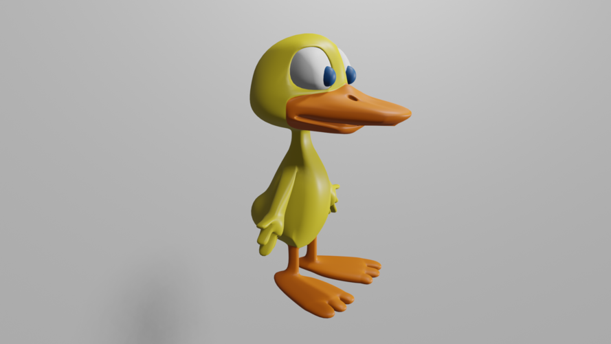 pato cartoon 3D Print 406480