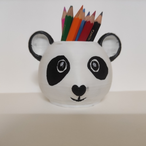 Cute Panda Desk Organizer 3D Print 406526