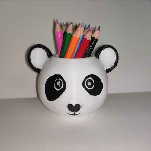 Cute Panda Desk Organizer 3D Print 406528