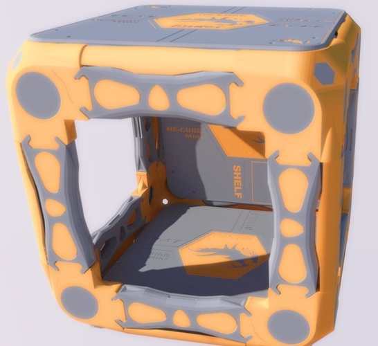 3D-PRIN-TABLE 19" CUBE 220mm x 220mm optimized 3D Print 406553